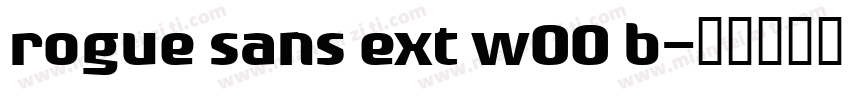 rogue sans ext w00 b字体转换